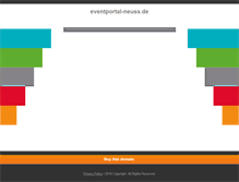 Tablet Screenshot of eventportal-neuss.de